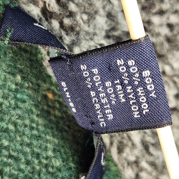 Lands’ End Wool Blend Sweater XXL Forest Green - Picture 13 of 14